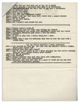 Moe Howard's 4pp. of Three Stooges Sketches With Shemp -- Including ''Chesterfield Finale'' -- Very Good Condition